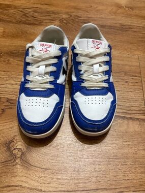 True Religion Kids Blue and White Low-Top Sneakers
